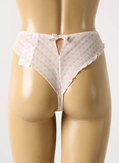 Tanga rose RAVAGE pour femme