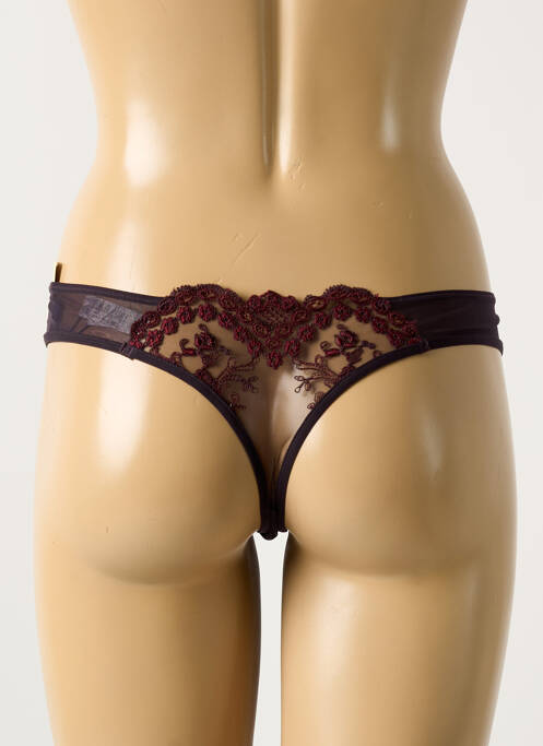 Tanga violet COTTON CLUB pour femme