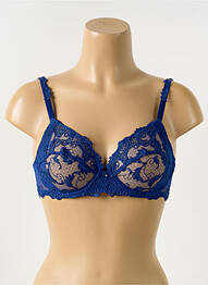 Soutien-gorge broderie bleu LISE CHARMEL femme