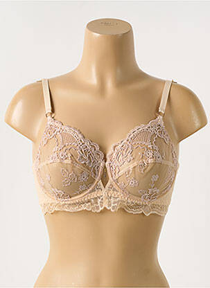Soutien-gorge broderie haut soutien-gorge emboitant chair LISE CHARMEL femme