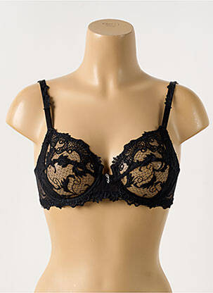 Soutien-gorge broderie haut soutien-gorge emboitant noir LISE CHARMEL femme