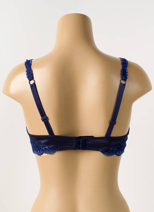 Soutien-gorge broderie haut soutien-gorge emboitant bleu LISE CHARMEL femme