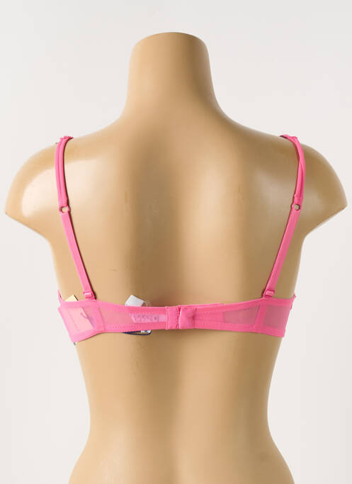 Soutien-gorge sans armature haut triangles rose COTTON CLUB femme