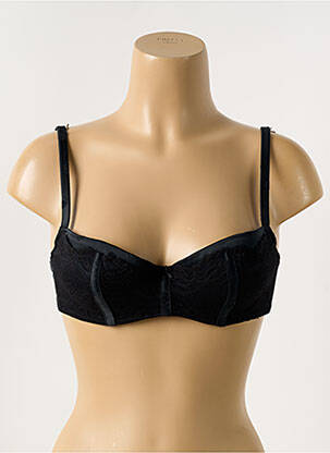 Soutien-gorge bretelles élastiquées ajustables haut bandeau noir COTTON CLUB femme