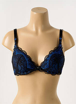 Soutien-gorge broderie haut soutien-gorge moulé noir LISE CHARMEL femme