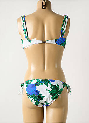Maillot de bain 2 pièces stretch haut soutien-gorge emboitant bleu MARYAN MEHLHORN femme