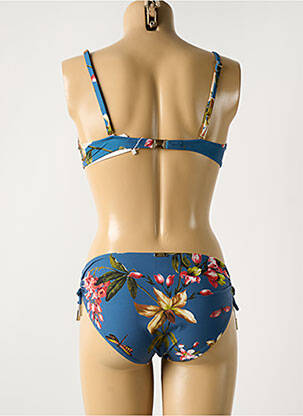 Maillot de bain 2 pièces stretch haut soutien-gorge moulé bleu MARYAN MEHLHORN femme