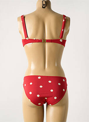 Maillot de bain 2 pièces stretch haut soutien-gorge moulé rouge MARYAN MEHLHORN femme