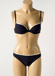 Maillot de bain 2 pièces stretch haut soutien-gorge moulé bleu MARYAN MEHLHORN femme