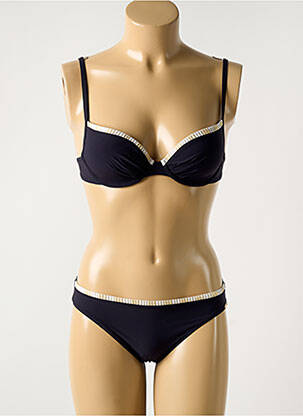 Maillot de bain 2 pièces stretch haut soutien-gorge moulé bleu MARYAN MEHLHORN femme