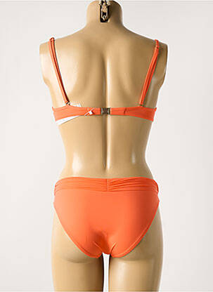 Maillot de bain 2 pièces stretch haut soutien-gorge moulé orange MARYAN MEHLHORN femme