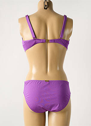 Maillot de bain 2 pièces stretch haut soutien-gorge moulé violet MARYAN MEHLHORN femme