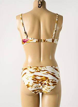 Maillot de bain 2 pièces stretch haut soutien-gorge balconnet marron MARYAN MEHLHORN femme