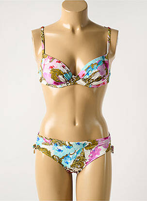 Maillot de bain 2 pièces stretch haut soutien-gorge moulé rose MARYAN MEHLHORN femme