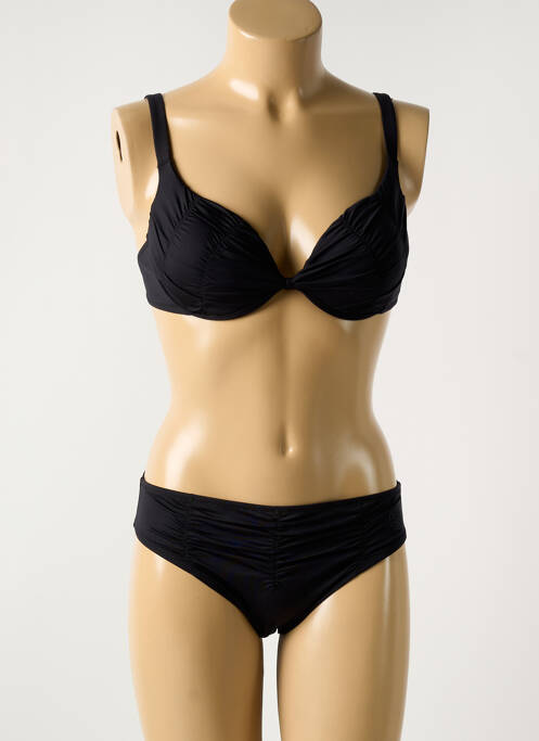 Maillot de bain 2 pièces stretch haut triangles noir FERAUD femme