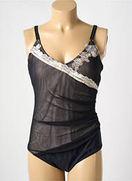 Maillot de bain 1 pièce stretch noir RACHEL PAPPO femme