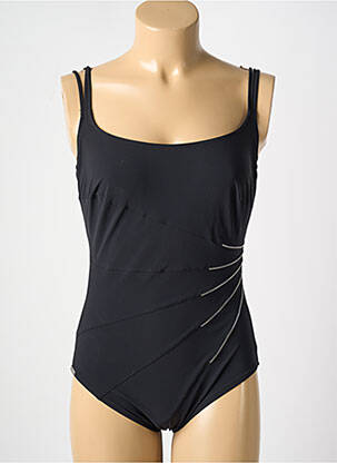 Maillot de bain 1 pièce stretch noir MARYAN MEHLHORN femme