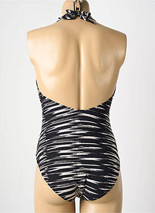 Maillot de bain 1 pièce imprimé fantaisie noir MARYAN MEHLHORN femme