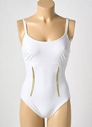 Maillot de bain 1 pièce stretch blanc MARYAN MEHLHORN femme