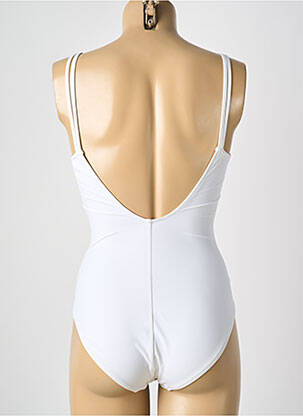 Maillot de bain 1 pièce stretch blanc MARYAN MEHLHORN femme