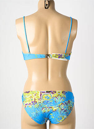 Maillot de bain 2 pièces stretch haut bandeau bleu MARYAN MEHLHORN femme