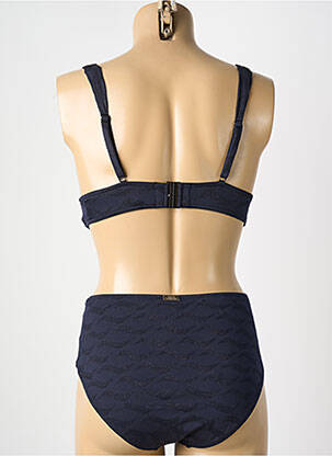 Maillot de bain 2 pièces stretch haut soutien-gorge moulé bleu MARYAN MEHLHORN femme
