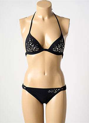 Maillot de bain 2 pièces avec armature haut triangles noir MARYAN MEHLHORN femme