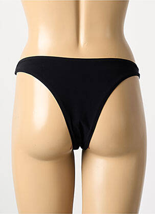 Bas de maillot de bain string noir RAVAGE femme
