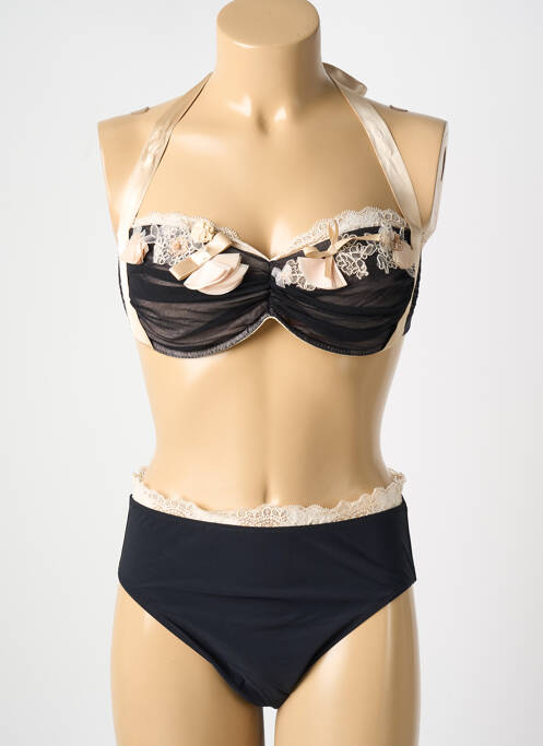 Maillot de bain 2 pièces noir RACHEL PAPPO pour femme