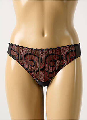 String tissage tulle noir CHANTELLE femme