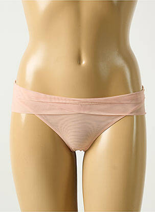 Tanga légère et transparente rose CHANTAL THOMASS femme