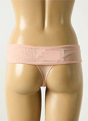 Tanga légère et transparente rose CHANTAL THOMASS femme