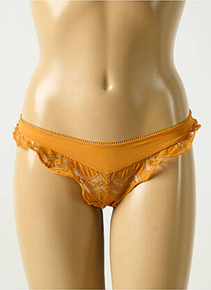 Tanga tissage dentelle orange CHANTAL THOMASS femme