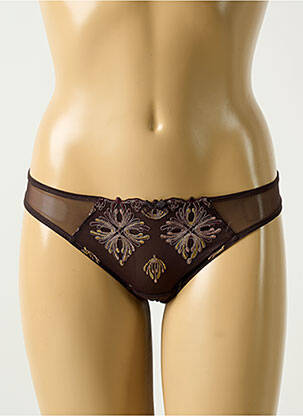 Tanga marron CHANTELLE pour femme