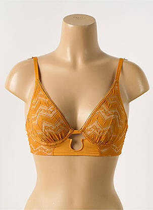 Soutien-gorge bretelle multi position haut soutien-gorge emboitant jaune CHANTAL THOMASS femme