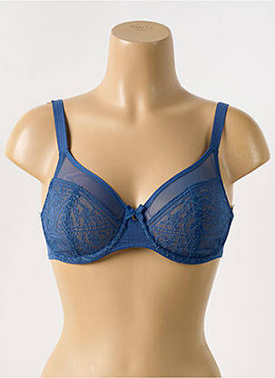 Soutien-gorge légère et transparente haut soutien-gorge emboitant bleu CHANTELLE femme