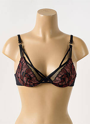 Soutien-gorge effet matière satinée haut soutien-gorge emboitant noir CHANTELLE femme