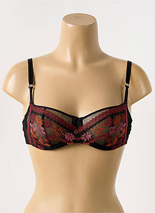 Soutien-gorge effet matière satinée haut soutien-gorge emboitant noir CHANTELLE femme