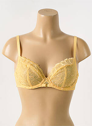 Soutien-gorge légère et transparente haut soutien-gorge emboitant jaune CHANTELLE femme