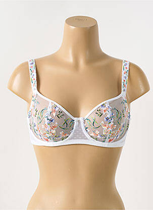 Soutien-gorge effet matière satinée haut soutien-gorge emboitant blanc FANTASIE femme