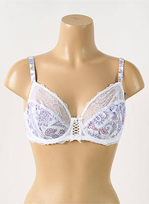 Soutien-gorge effet matière satinée haut soutien-gorge emboitant violet PIEGE femme