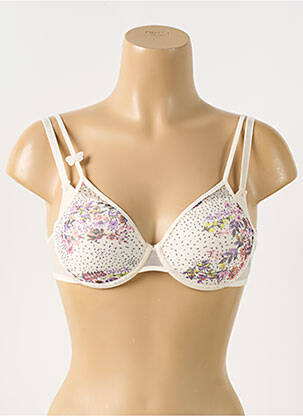 Soutien-gorge effet matière satinée haut soutien-gorge moulé beige PASSIONATA femme