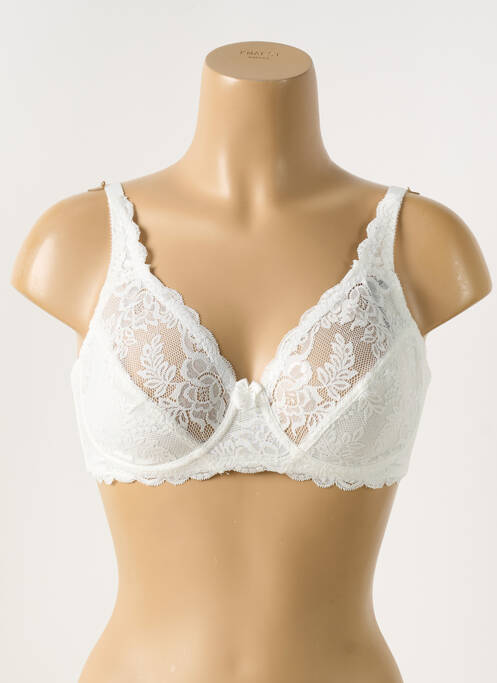 Soutien-gorge légère et transparente haut soutien-gorge emboitant blanc PIEGE femme