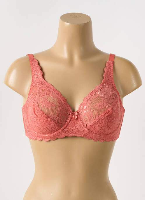 Soutien-gorge légère et transparente haut soutien-gorge emboitant orange PIEGE femme