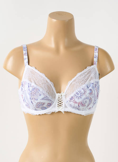 Soutien-gorge effet matière satinée haut soutien-gorge emboitant violet PIEGE femme