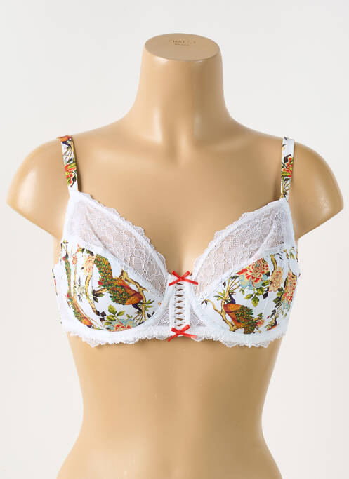 Soutien-gorge blanc PIEGE pour femme