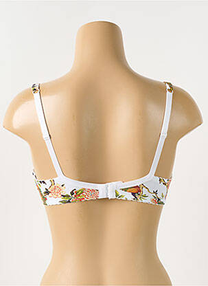 Soutien-gorge effet matière satinée haut soutien-gorge moulé blanc PIEGE femme