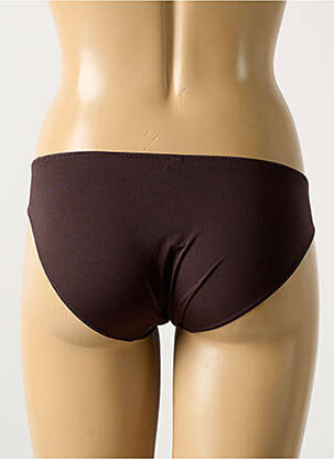 Culotte effet matière satinée marron CHANTELLE femme