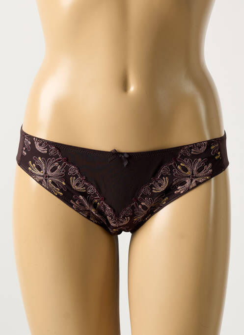 Culotte effet matière satinée marron CHANTELLE femme