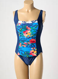 Maillot de bain 1 pièce stretch haut soutien-gorge moulé bleu SUNMARIN femme